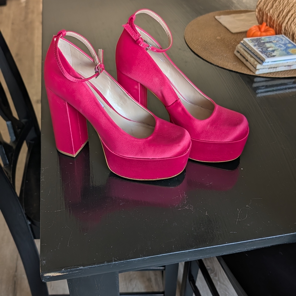 Elegant Pink Platform Heels